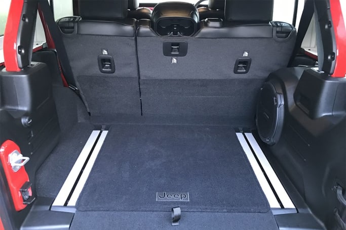 Jeep Wrangler Boot space