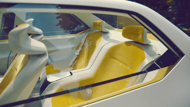 The Neue Klasse Vision has a very futuristic interior design.