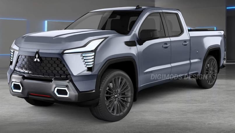 First to arrive will be a new Mitsubishi Triton Ute.  (Image: Digimod's DESIGN)