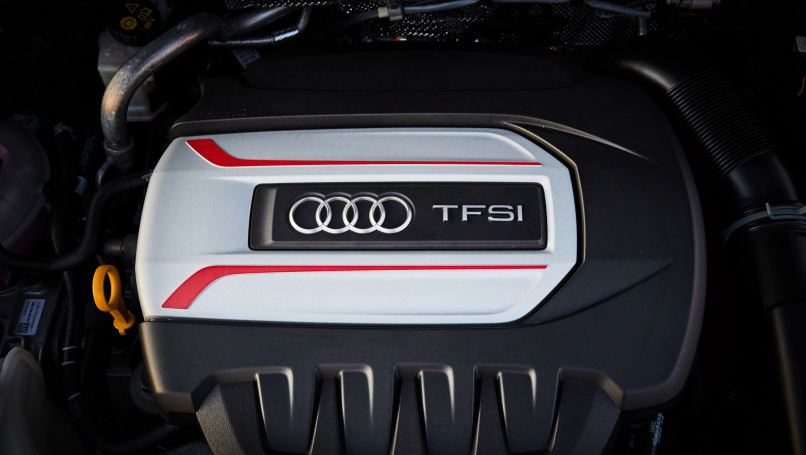 The S3 is powered by a 2.0-litre turbocharged engine producing 213kW/380Nm. 