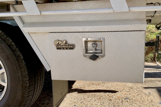 Under ute tool outlet boxes
