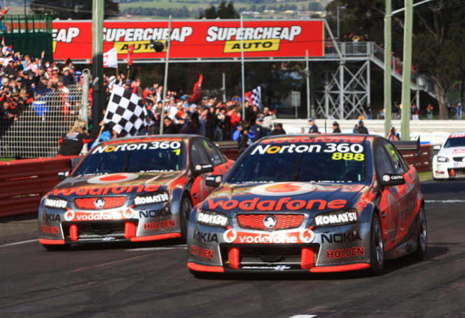 Craig Lowndes was both a teammate and a rival to Skaife.