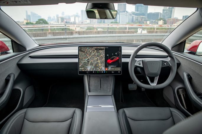 Tesla model 3 store inside pictures