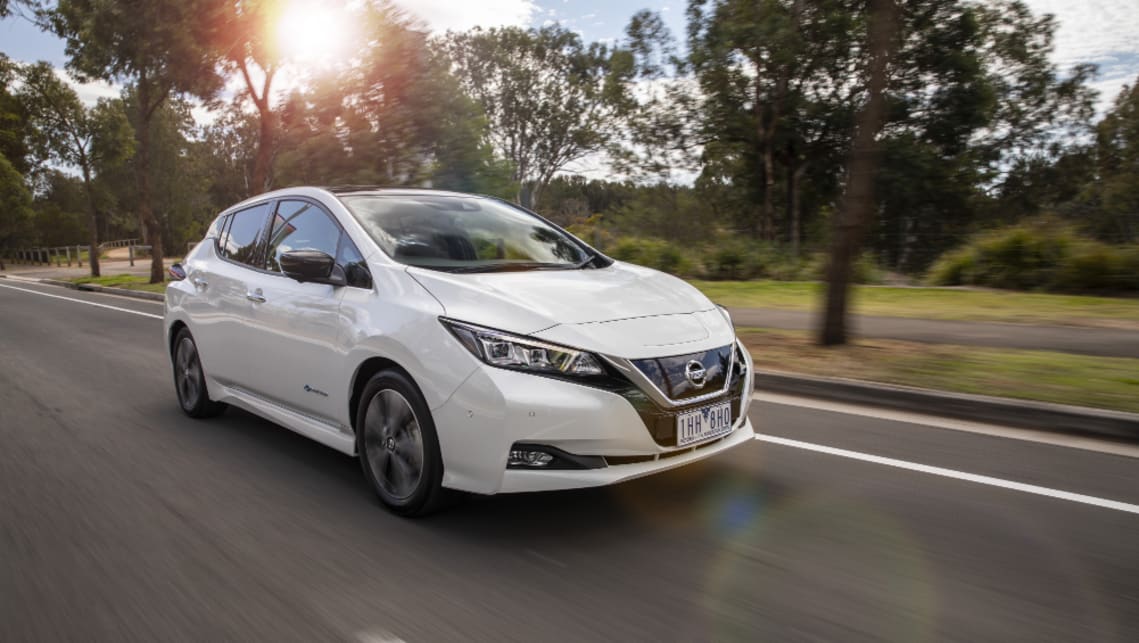 The updated Nissan Leaf will hit Australian showrooms around the middle of the year.