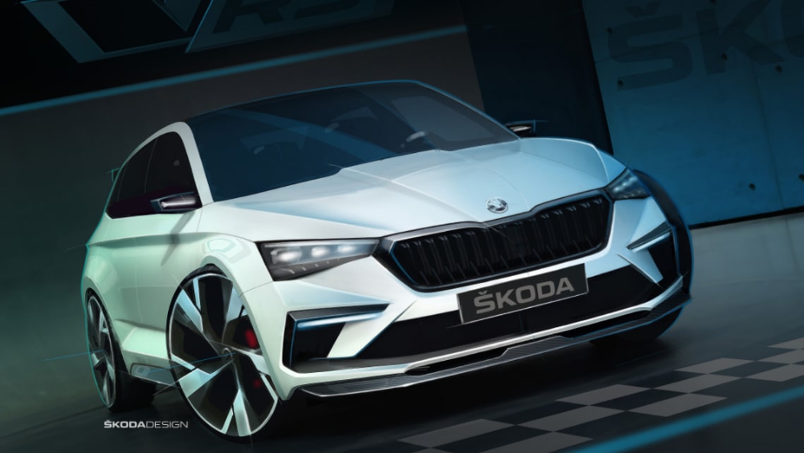 Skoda's Vision RS concept promises sustainable speed.