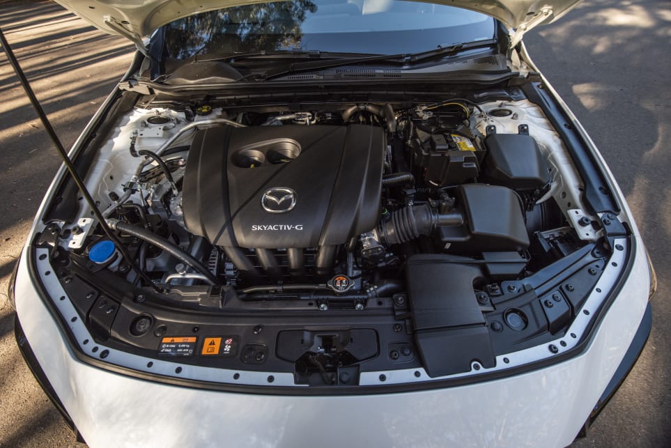 The Mazda has 2.0-litre four-cylinder direct injection