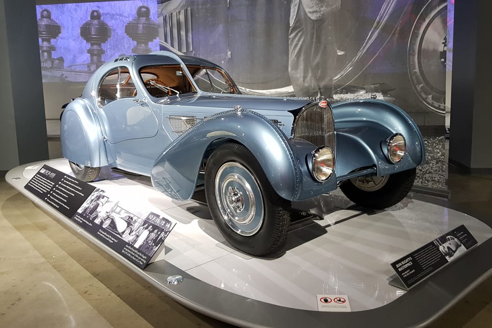 Unveiled at the 1935 Paris Motor Show, the Type 57SC Atlantic features design motifs that pay homage to the aviation industry. (image credit: Malcolm Flynn)