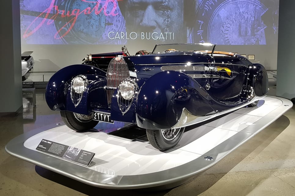 This 1939 Bugatti Type 57C belonged to the Prince of Persia and future Shah of Iran, who received it as a gift from the French government as a first wedding gift. (image credit: Malcolm Flynn)