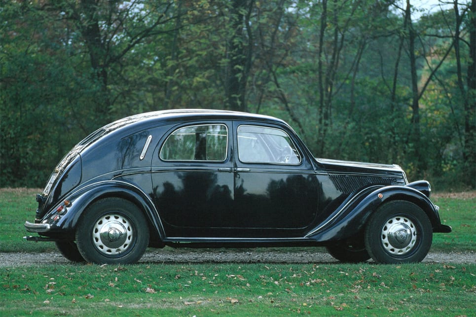 The Lancia Aprilia was one of the first vehicles designed using a wind tunnel.