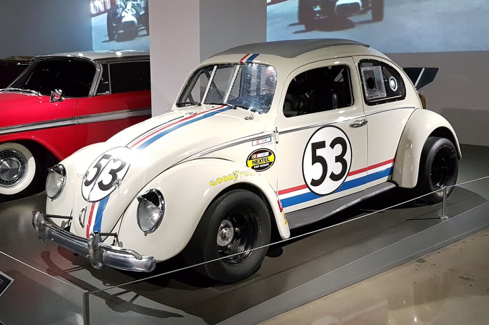 This 1963 Volkswagen Beetle, featured in the 2005 movie Herbie: Fully Loaded, has been kitted out with a full roll cage, disc brakes, upgraded suspension, and slick tyres in order to make the racing scenes more realistic. (image credit: Malcolm Flynn)