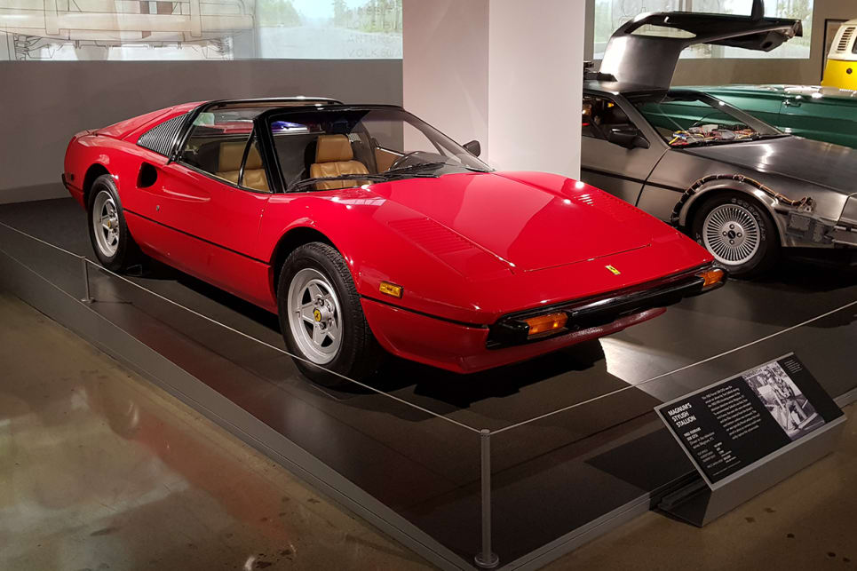 Because Magnum P.I.'s Tom Selleck was so freaking tall, this 1982 Ferrari 308 GTSi's bottom seat cushion had to be removed before Selleck could drive on cue. (image credit: Malcolm Flynn)