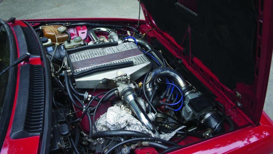 IHI turbochargers were used, along with bigger injectors, machined pistons, and a top mount intercooler. (image credit: Hemmings.com)