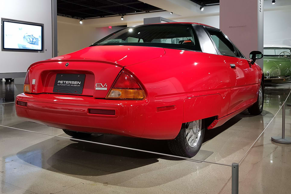 You couldn't buy an EV1 back in the day. Instead, customers had to lease the cars from a number of select dealers. After four years of production, the costly EV1 was discontinued and all but 40 were dismantled. (image credit: Malcolm Flynn)