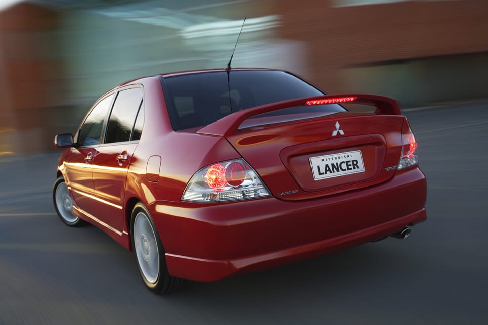 2005 Mitsubishi Lancer sedan. (VR-X variant shown)