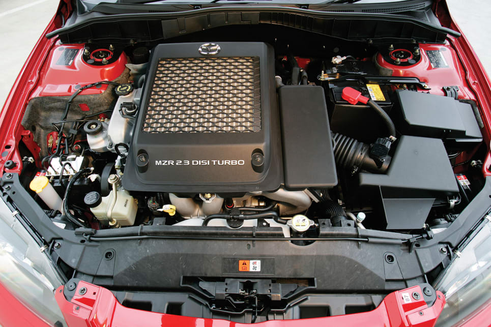 Still to this day, the 2.3-litre, turbo, four cylinder is one of Mazda's most powerful production engines.  