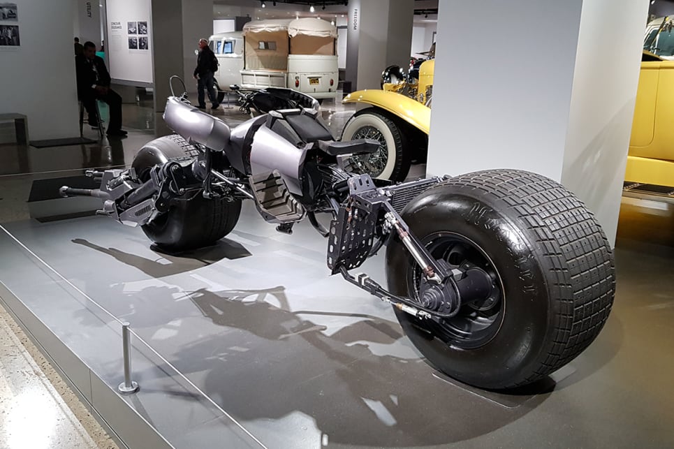 The Batpod's sound was based on the noise made by a Tesla's electric motor. (image credit: Malcolm Flynn)