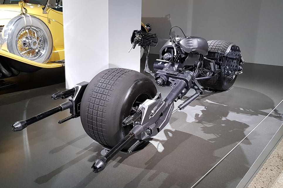 The Batpod was ridden by Christian Bale's Batman in The Dark Knight and The Dark Knight Rises. (image credit: Malcolm Flynn)