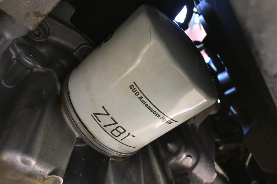 A part of the service was of course a new oil filter. (image credit: Matt Campbell)