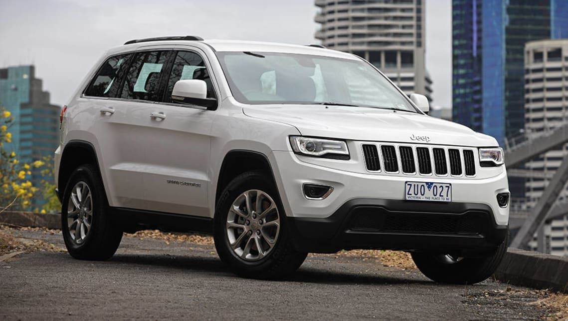 The current Jeep Grand Cherokee should be able to accommodate three child seats across the back seat.