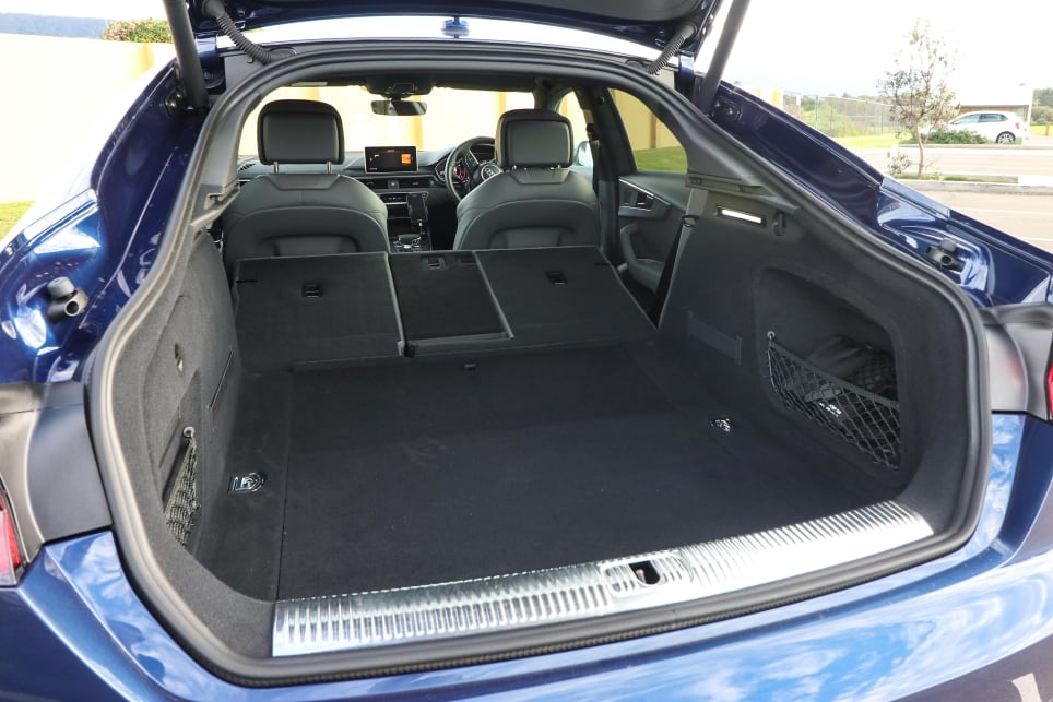 The A5's boot holds 1300 litres with the 40/20/40 split-fold seats dropped down.