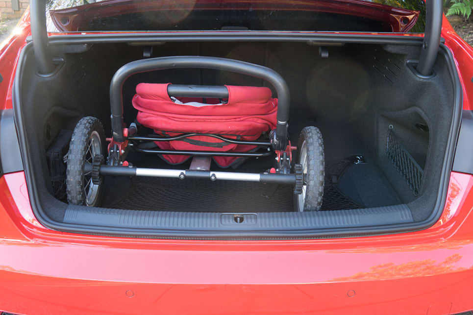 The CarsGuide pram fitted easily.