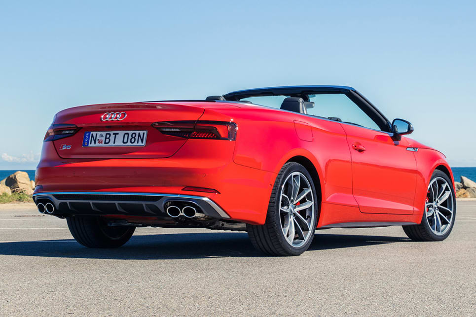 The S5 Cabriolet is handsome, but lacks the sleek sexiness of the Coupe.