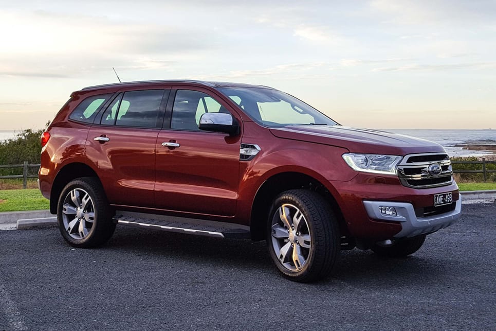 Ford's Everest wagon now come with a choice of five or seven seats, or two or four-wheel drive (Titanium variant shown). (image credit: Tim Robson)