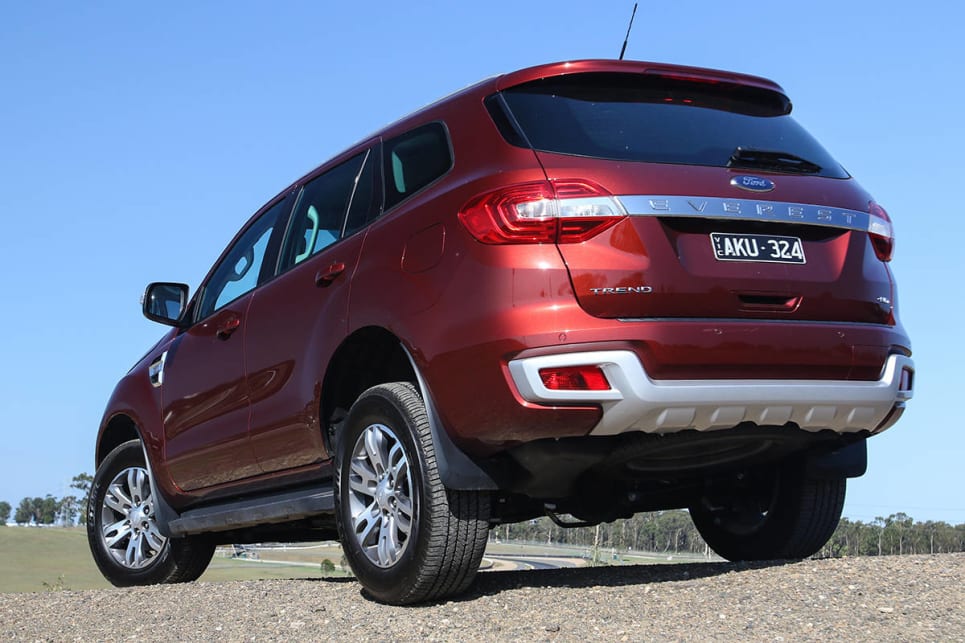 The rear overhang is quite, giving the Everest a bluff rear end. (Image credit: Tim Robson)