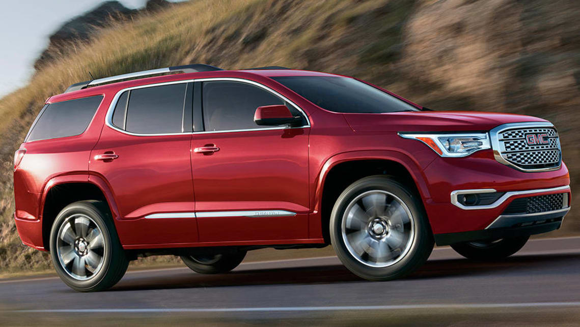 The GMC Acadia (2016) will be sold as a Holden Acadia in 2017.