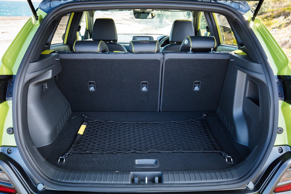 The Kona has 361 litres VDA of boot space.