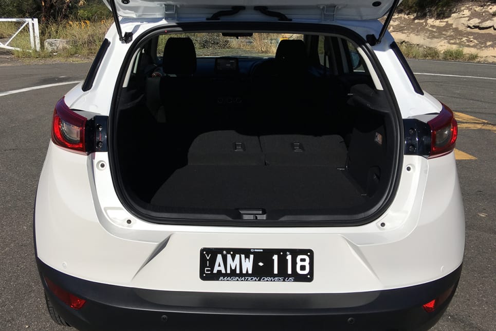 The 60/40 rear seats expand luggage space from 264 litres to 1174 litres when folded flat. (Image credit: Andrew Chesterton)