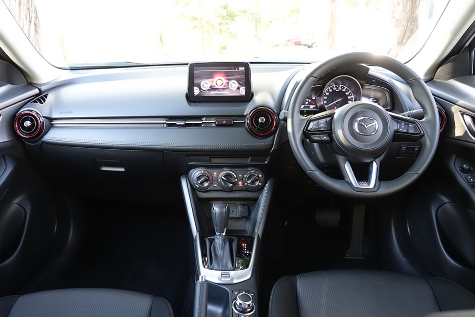 You'll find no button-festooned stereo or weird design elements in the cabin of the CX-3. (Image credit: Andrew Chesterton)