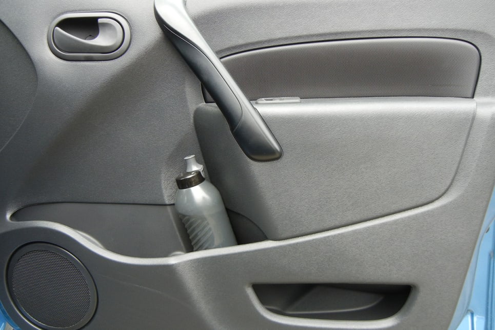 Storage options for driver and passenger include a bottle holder and storage pocket in each door. (Image credit: Mark Oastler)