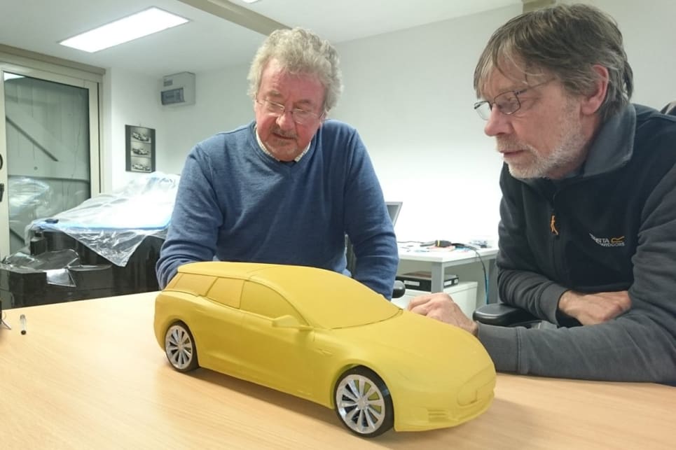 Jim Router (R) is an ex-Jaguar engineer who also worked at Lotus. (image credit: QWest Norfolk/Twitter)