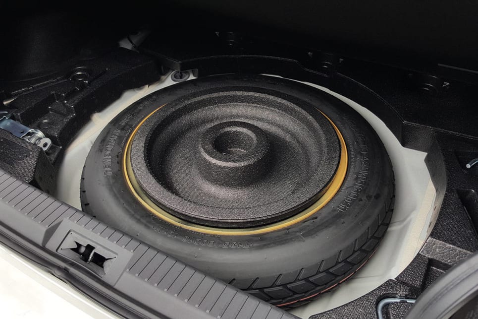 The latest 86 comes with a space saver spare wheel to keep the boot floor flat. (Image credit: Malcolm Flynn)