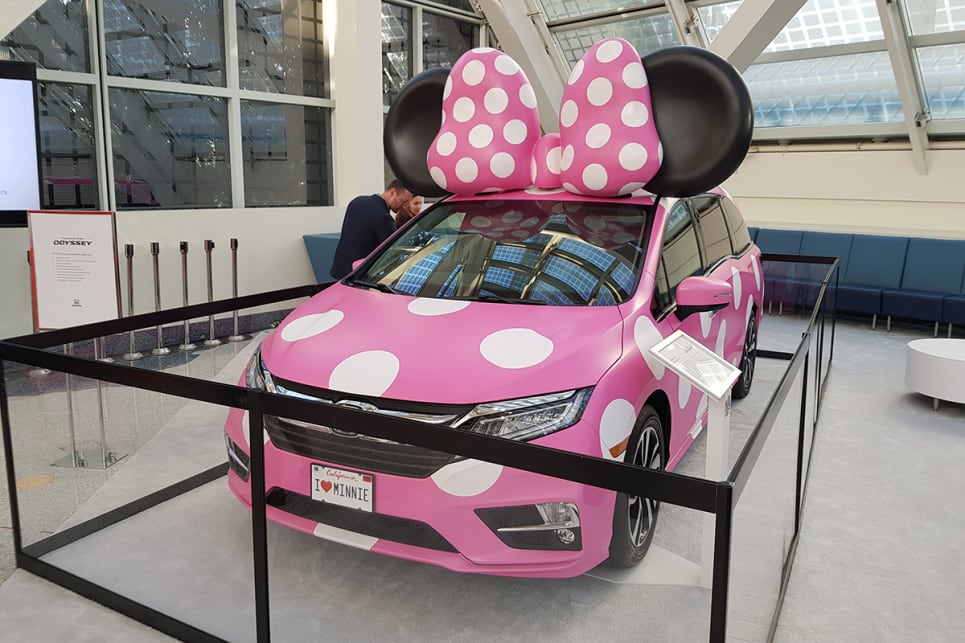 Apparently, Minnie Mouse drives an Odyssey. (image credit: Malcolm Flynn)