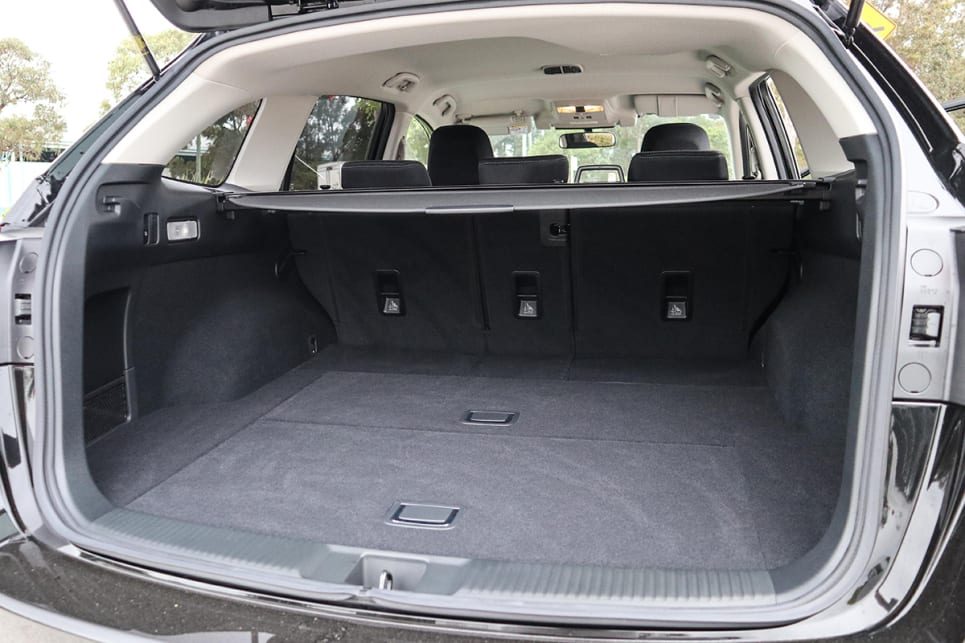 The Levorg's boot holds 486 litres with the seats up. (Subaru Levorg 1.6 GT pictured)