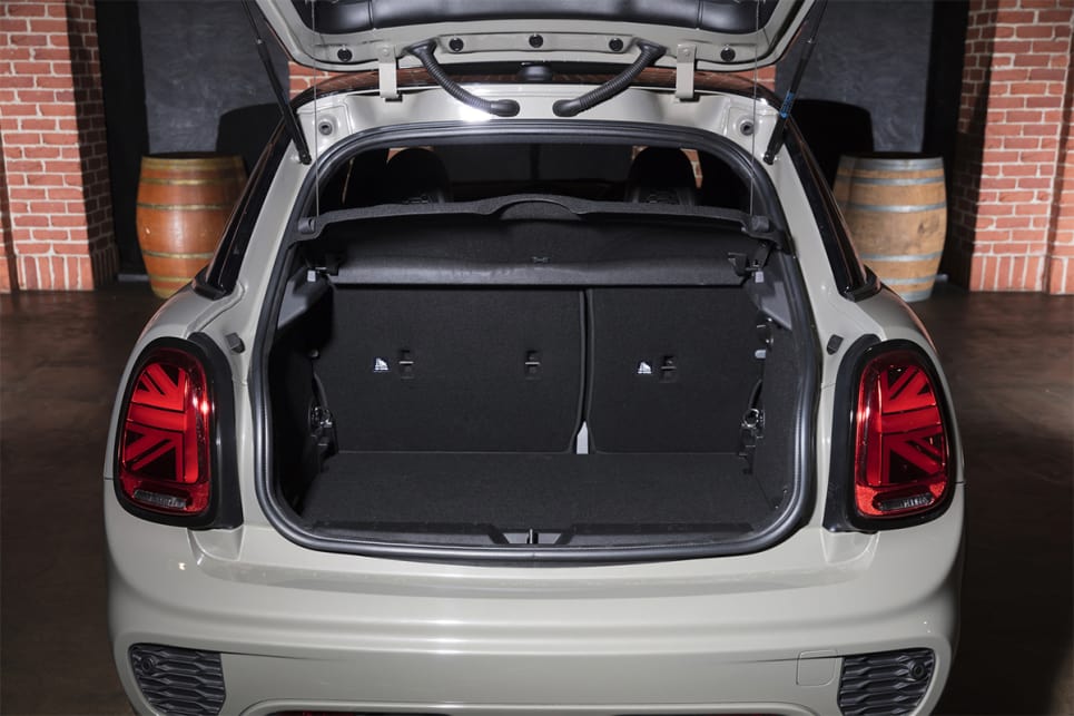 The five-door Hatch has 278 litres of cargo space. (Cooper S model shown)