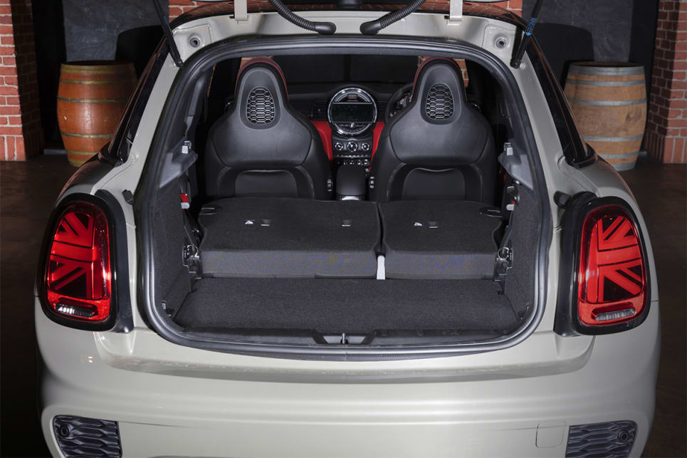 The five-door hatch has 67-litres more than the three-door version. (Cooper S model shown)