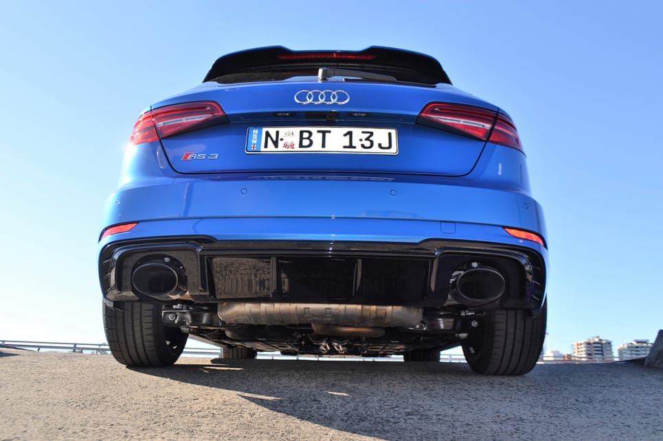 The Sportback looks just as potent from the back.