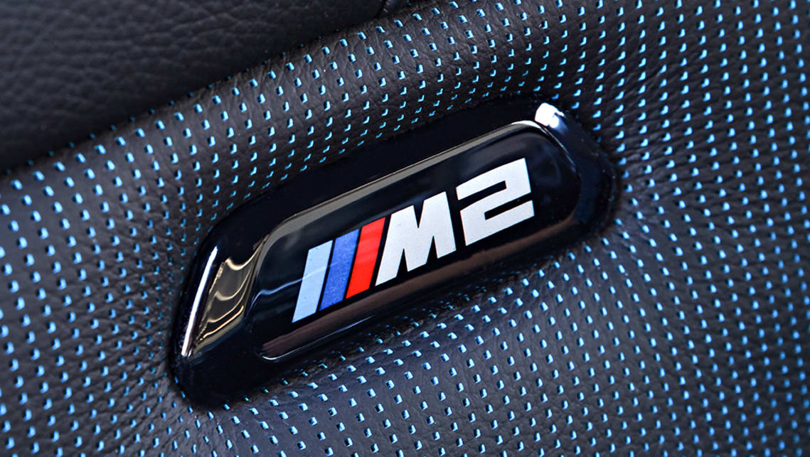 The sports seats are embossed in M2 badging.