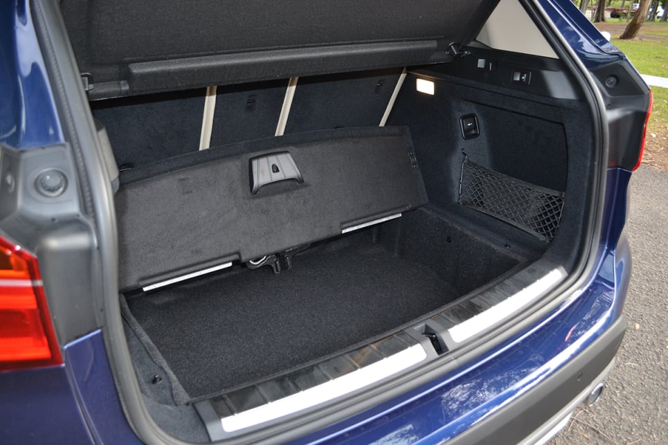 A Merc GLA has far less boot space at 421 litres, and the Audi Q3’s luggage capacity is 460 litres. (image credit: Richard Berry)
