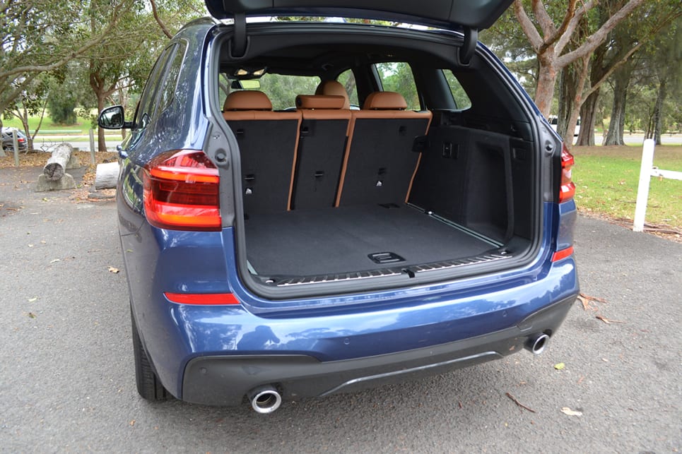 The 550-litre boot is bigger than the 505-litres of cargo space in the Volvo XC60. (image credit: Richard Berry)
