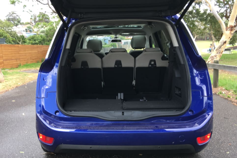 There's up to 793 litres with the second row folded flat, and a whopping 2181 litres in full mini-van mode. (image credit: Andrew Chesterton)