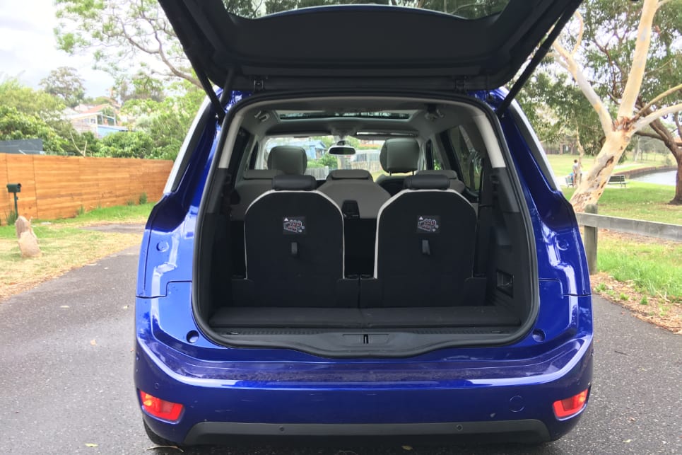 Citroen claims 165 litres of boot storage with all three rows in place. (image credit: Andrew Chesterton)