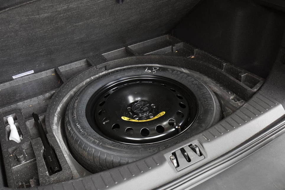 The Escape comes with a space saver spare tyre.