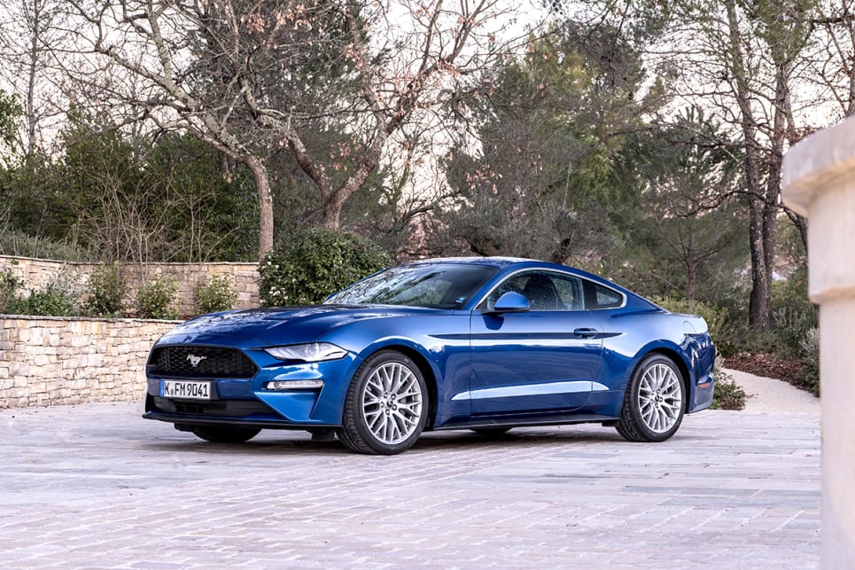 2018 Ford Mustang. (Ecoboost Fastback coupe variant shown)