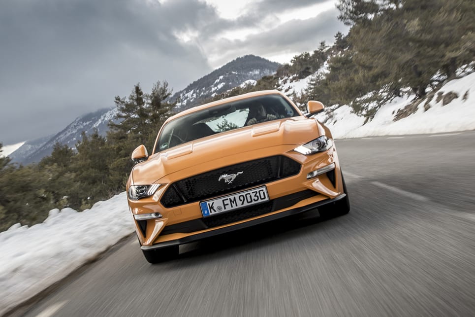 2018 Ford Mustang. (GT Fastback coupe variant shown)