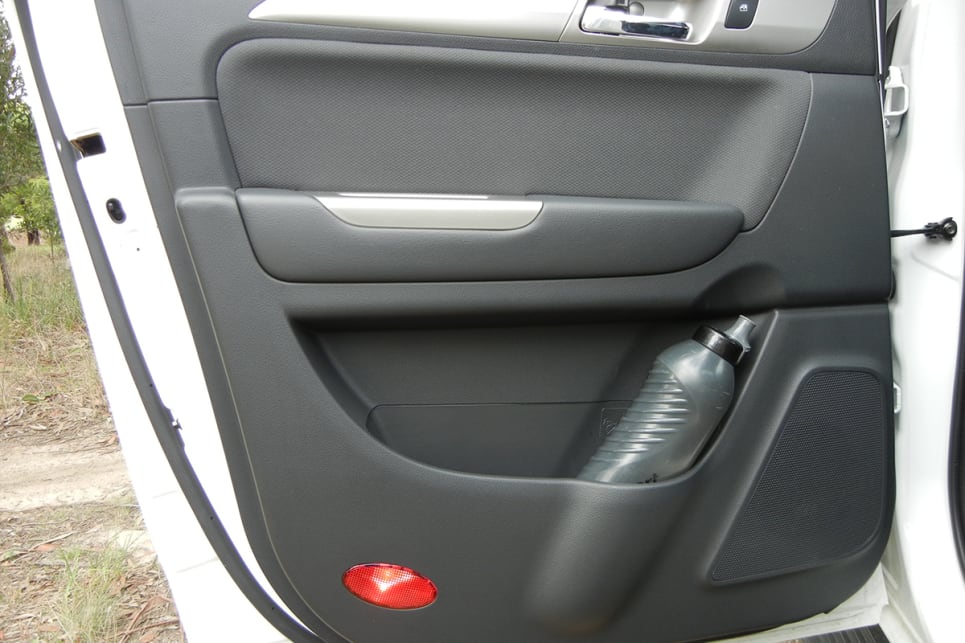 Rear doors also have bottle holders and storage pockets, plus there are flexible storage pockets on the rear of each front seat.