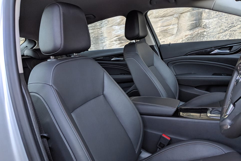 The leather seats make for a comfortable and pleasant space.